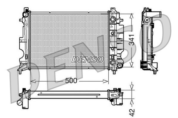 Denso Radiator DRM25012 - image 2
