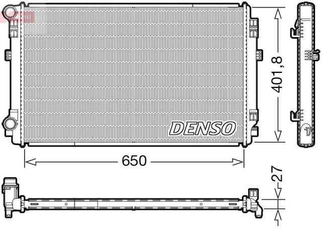 Denso Radiator DRM32048 - image 2