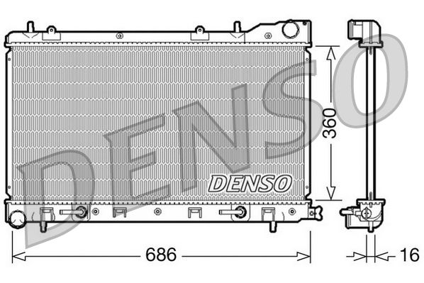 Denso Radiator DRM36001 - image 2