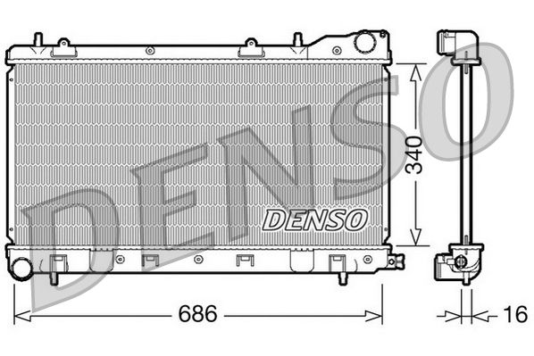 Denso Radiator DRM36003 - image 2