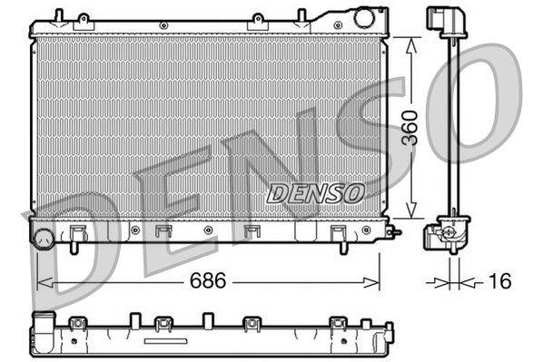 Denso Radiator DRM36004 - image 2