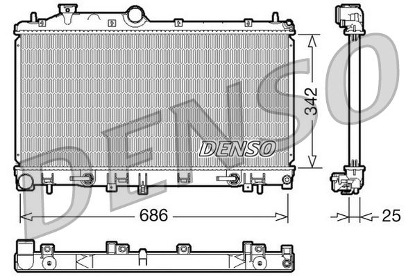 Denso Radiator DRM36005 - image 2