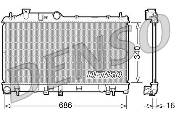 Denso Radiator DRM36007 - image 2