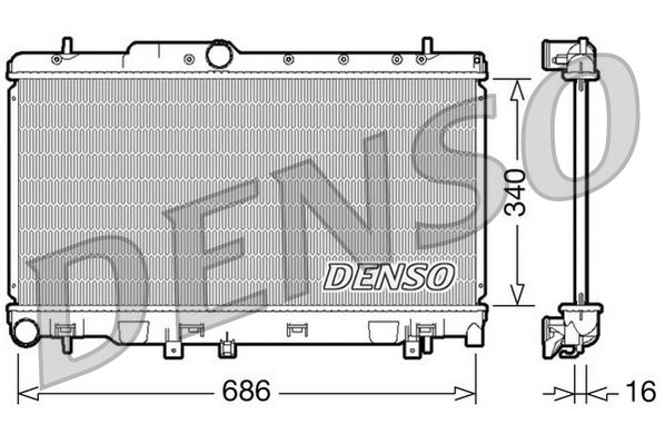 Denso Radiator DRM36010 - image 2