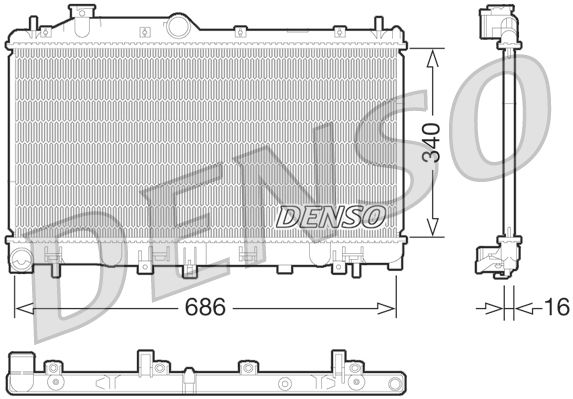 Denso Radiator DRM36014 - image 2