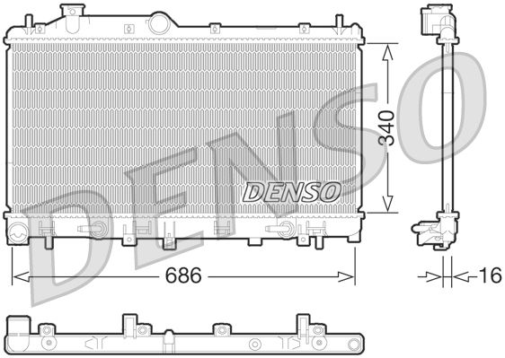 Denso Radiator DRM36015 - image 2