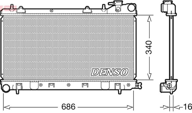 Denso Radiator DRM36017 - image 2