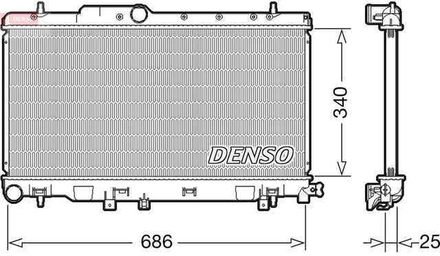 Denso Radiator DRM36019 - image 2