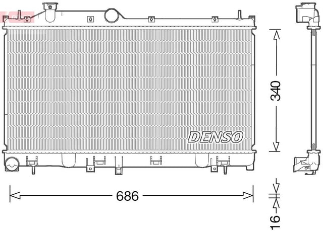 Denso Radiator DRM36021 - image 2