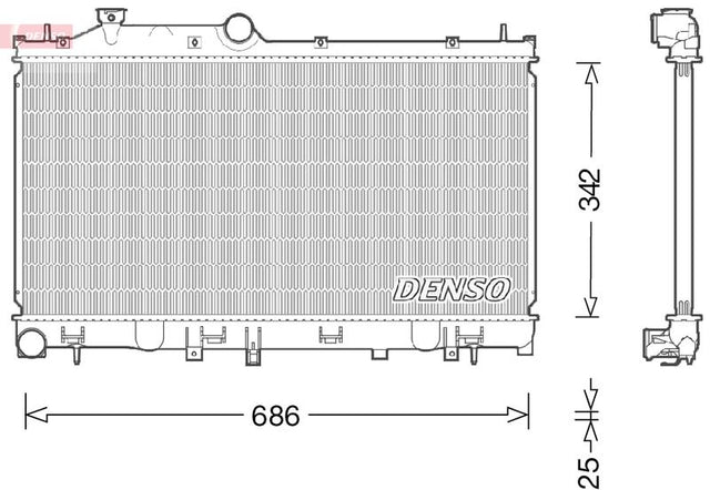 Denso Radiator DRM36022 - image 2