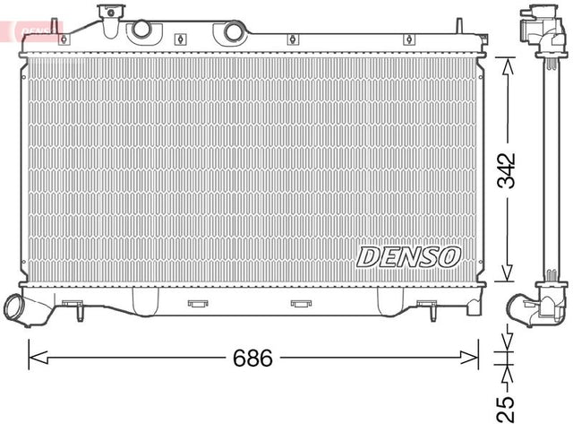 Denso Radiator DRM36023 - image 2