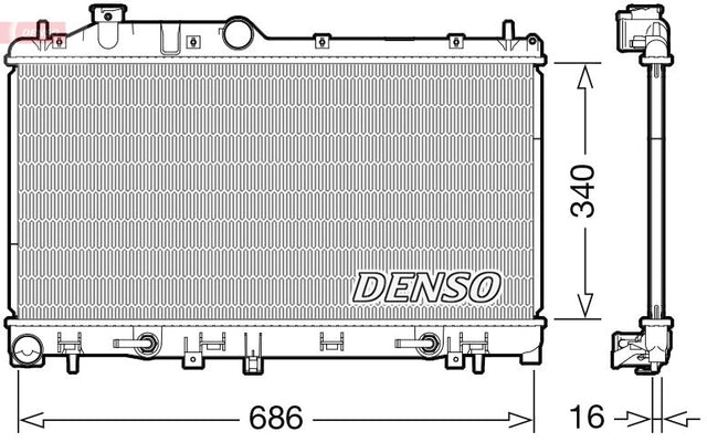 Denso Radiator DRM36024 - image 2