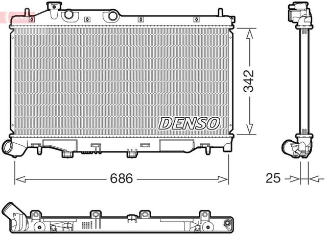 Denso Radiator DRM36027 - image 2