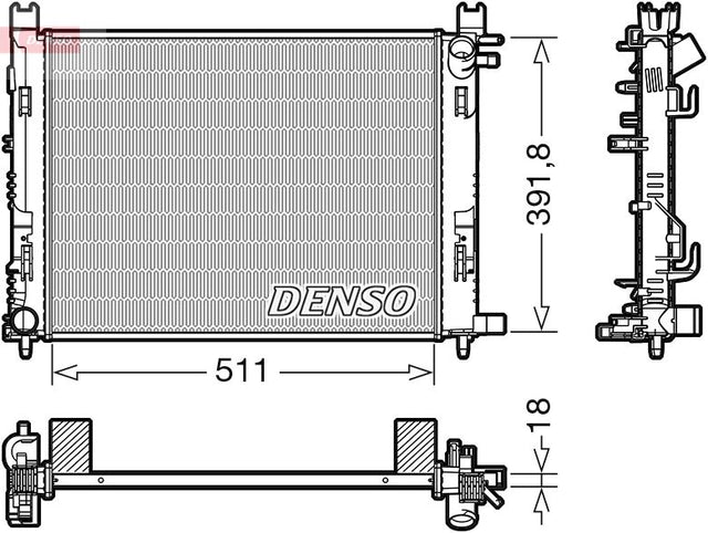 Denso Radiator DRM37002 - image 2
