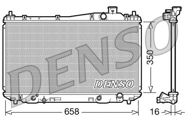 Denso Radiator DRM40008 - image 2