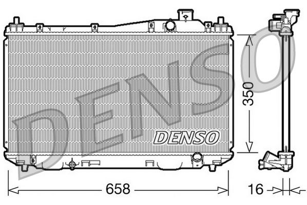 Denso Radiator DRM40009 - image 2