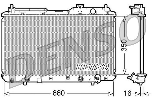 Denso Radiator DRM40010 - image 2