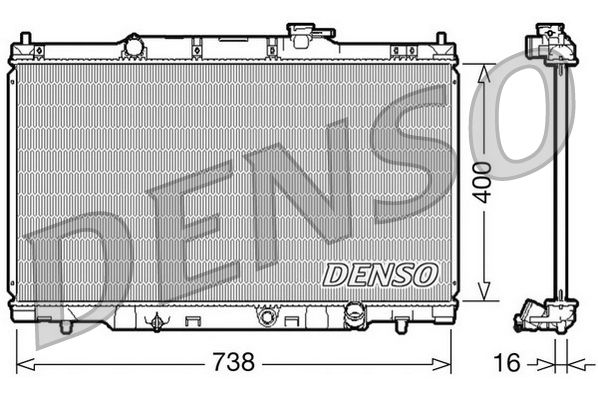 Denso Radiator DRM40011 - image 2