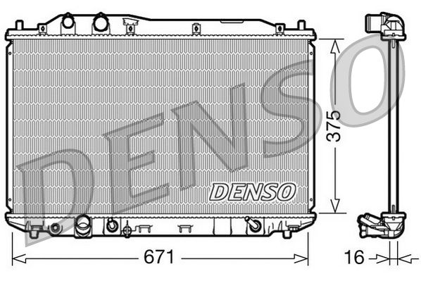Denso Radiator DRM40018 - image 2