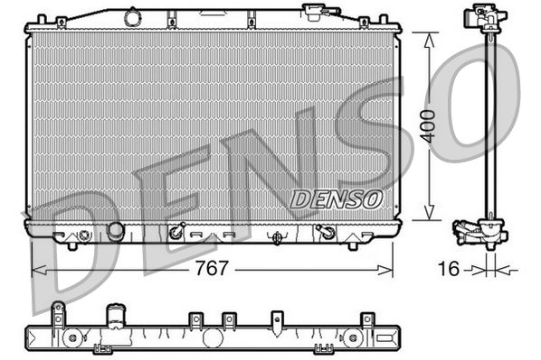 Denso Radiator DRM40025 - image 2