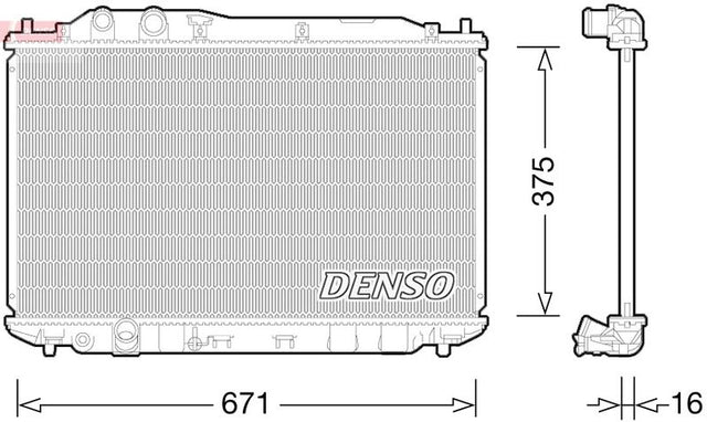 Denso Radiator DRM40028 - image 2