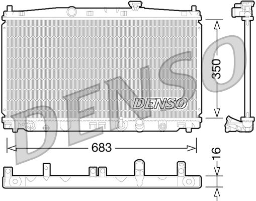 Denso Radiator DRM40032 - image 2