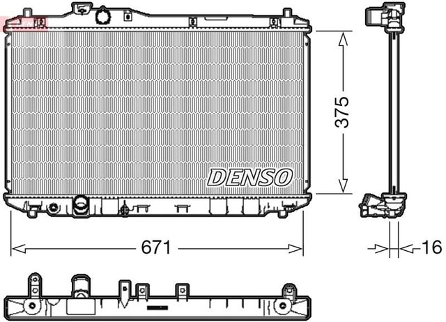 Denso Radiator DRM40037 - image 2