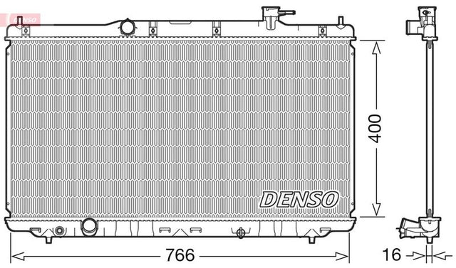 Denso Radiator DRM40038 - image 2