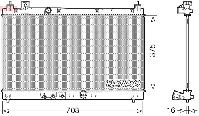 Denso Radiator DRM40045 - image 2
