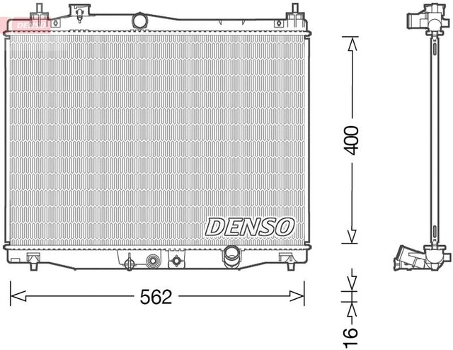 Denso Radiator DRM40046 - image 2