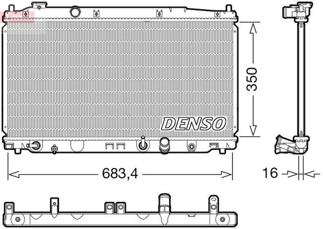 Denso Radiator DRM40053 - image 2