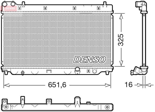 Denso Radiator DRM40055 - image 2