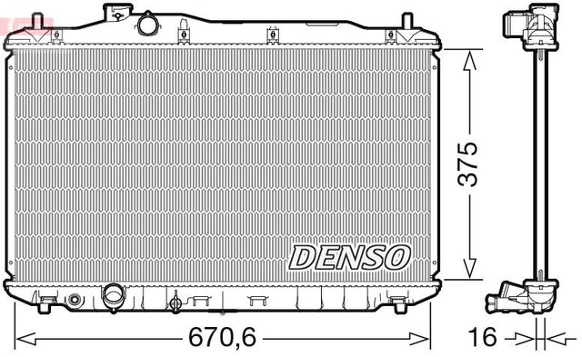 Denso Radiator DRM40105 - image 2
