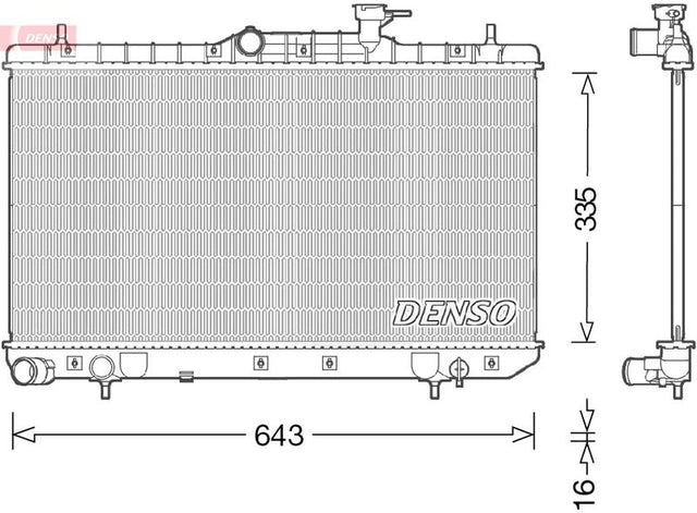 Denso Radiator DRM41014 - image 2