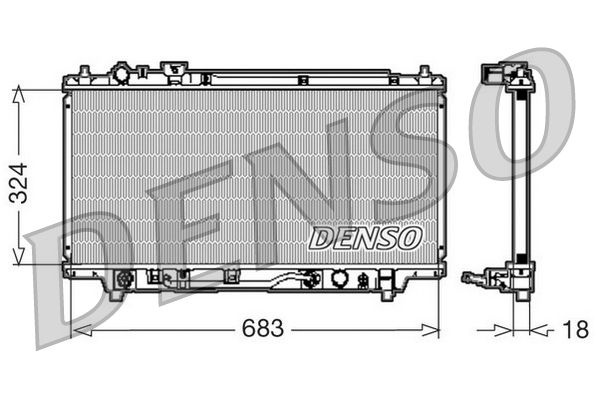 Denso Radiator DRM44001 - image 2
