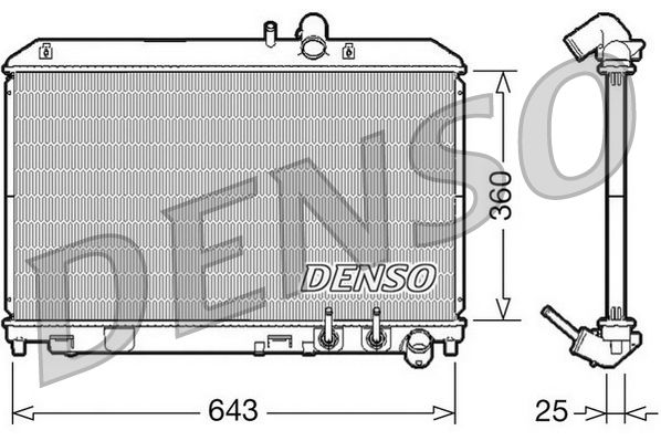 Denso Radiator DRM44012 - image 2