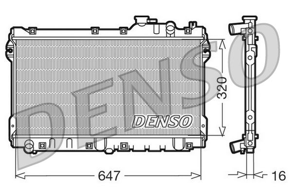 Denso Radiator DRM44015 - image 2