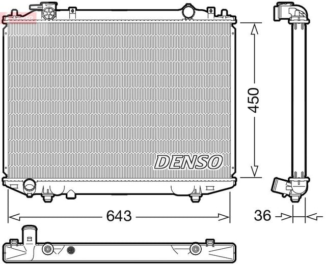 Denso Radiator DRM44047 - image 2