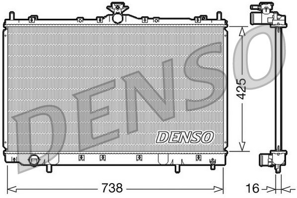 Denso Radiator DRM45012 - image 2