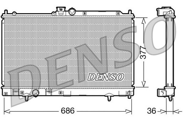 Denso Radiator DRM45022 - image 2