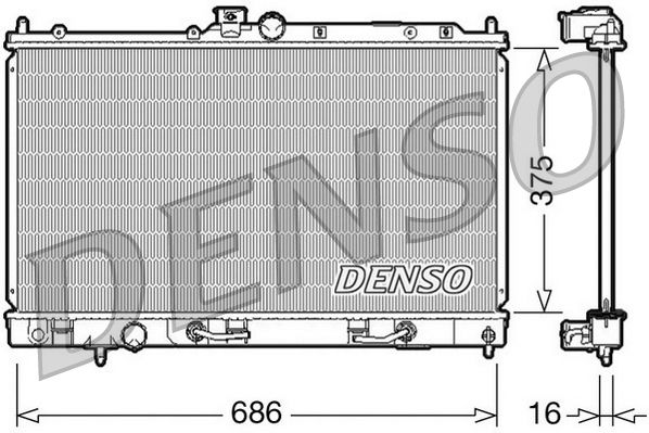 Denso Radiator DRM45024 - image 2
