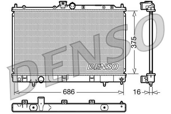 Denso Radiator DRM45025 - image 2