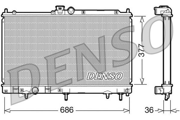 Denso Radiator DRM45026 - image 2