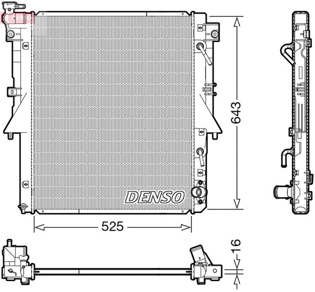 Denso Radiator DRM45055 - image 2
