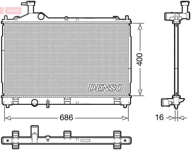 Denso Radiator DRM45056 - image 2