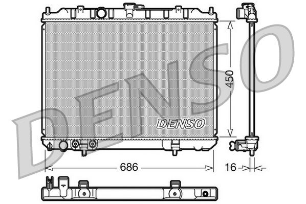 Denso Radiator DRM46005 - image 2