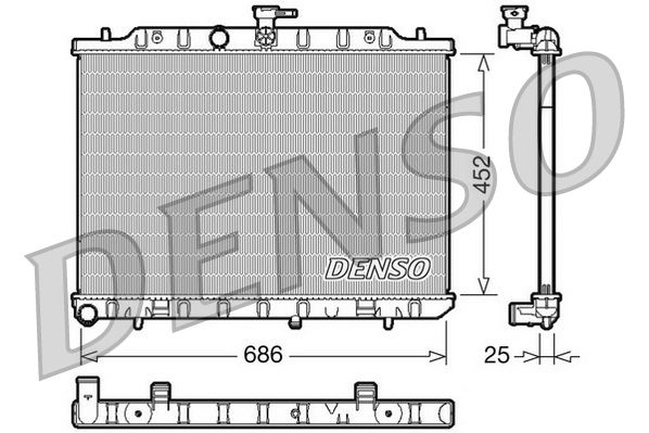Denso Radiator DRM46007 - image 2