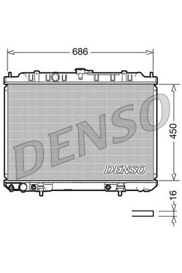 Denso Radiator DRM46008 - image 2