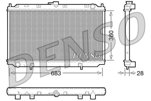 Denso Radiator DRM46010 - image 2