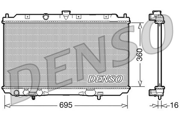 Denso Radiator DRM46025 - image 2